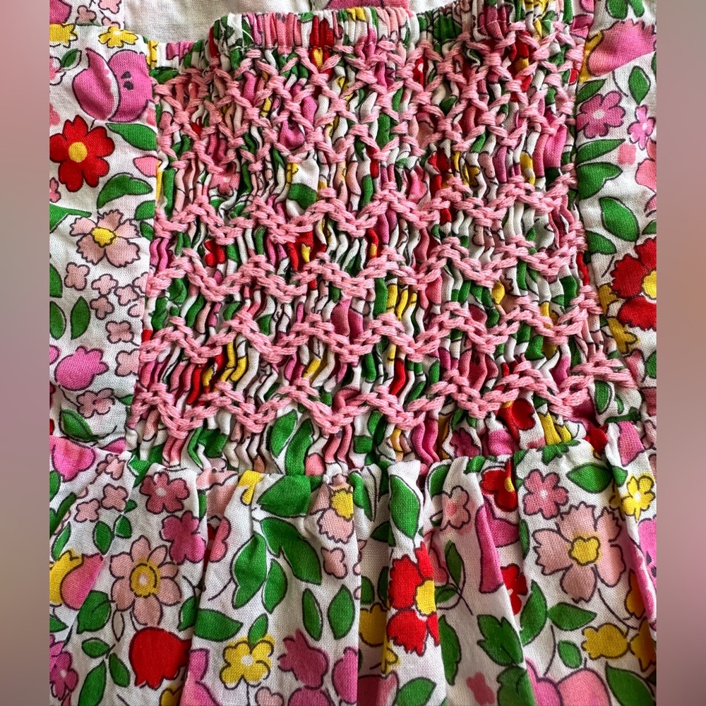 NEW. Mini Boden Girls Floral Lined Dress, Size 3-4y - Picture 3 of 6